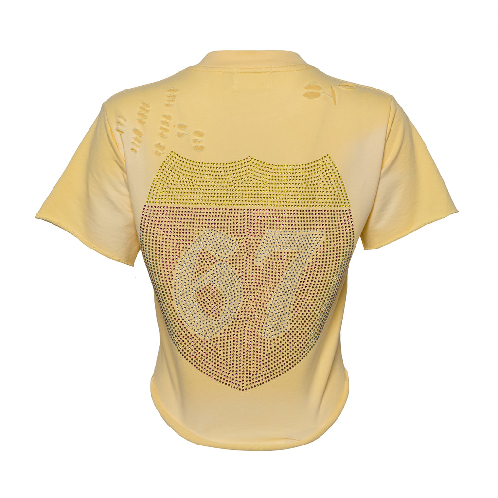 Yellow playa corset tee