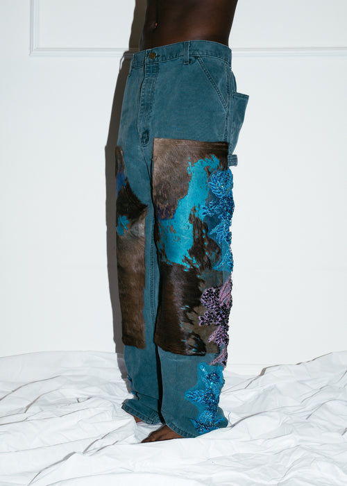 Aqua Royalty Carpenter Pants