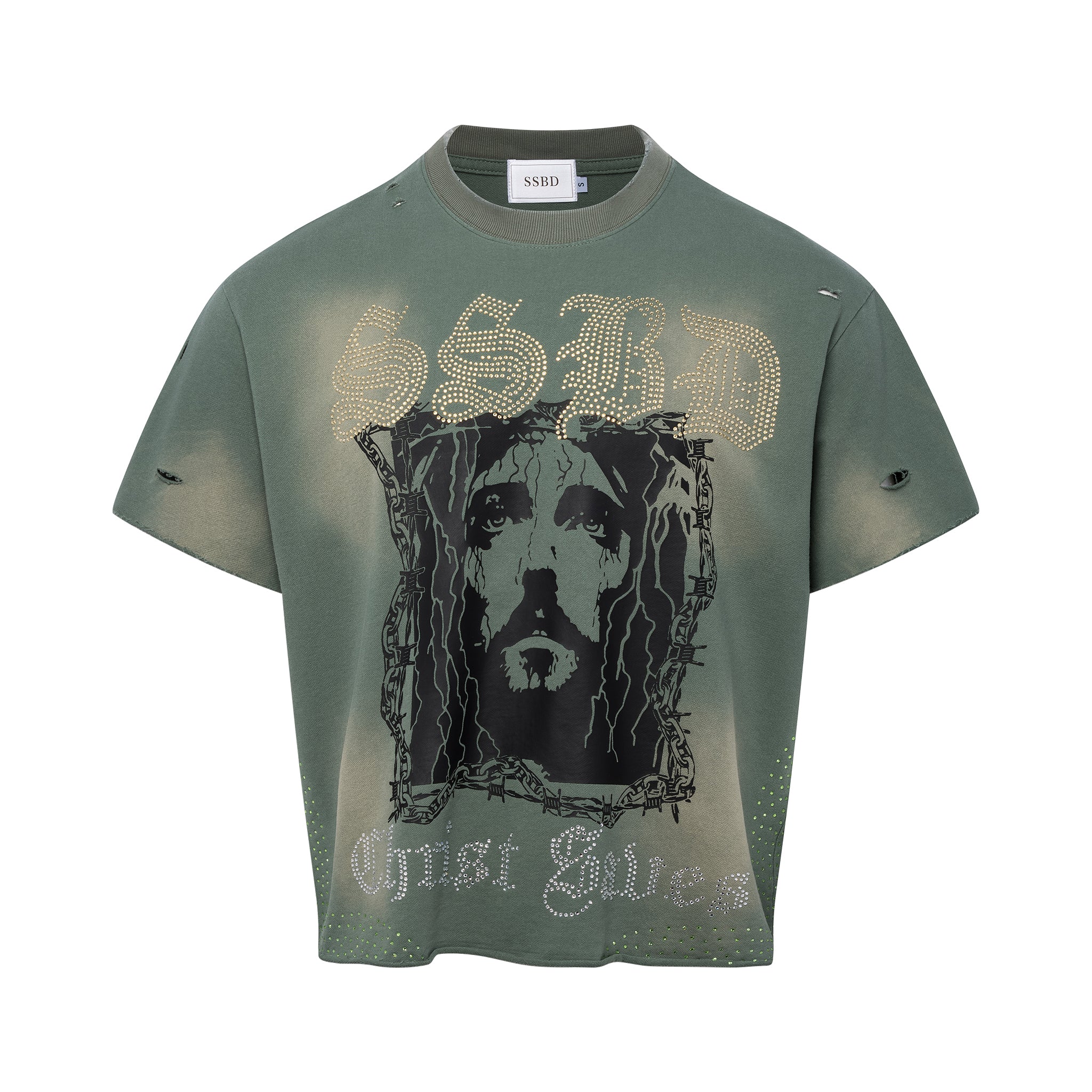 Green Christ saves Tee
