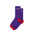 Purple Court Crew Socks