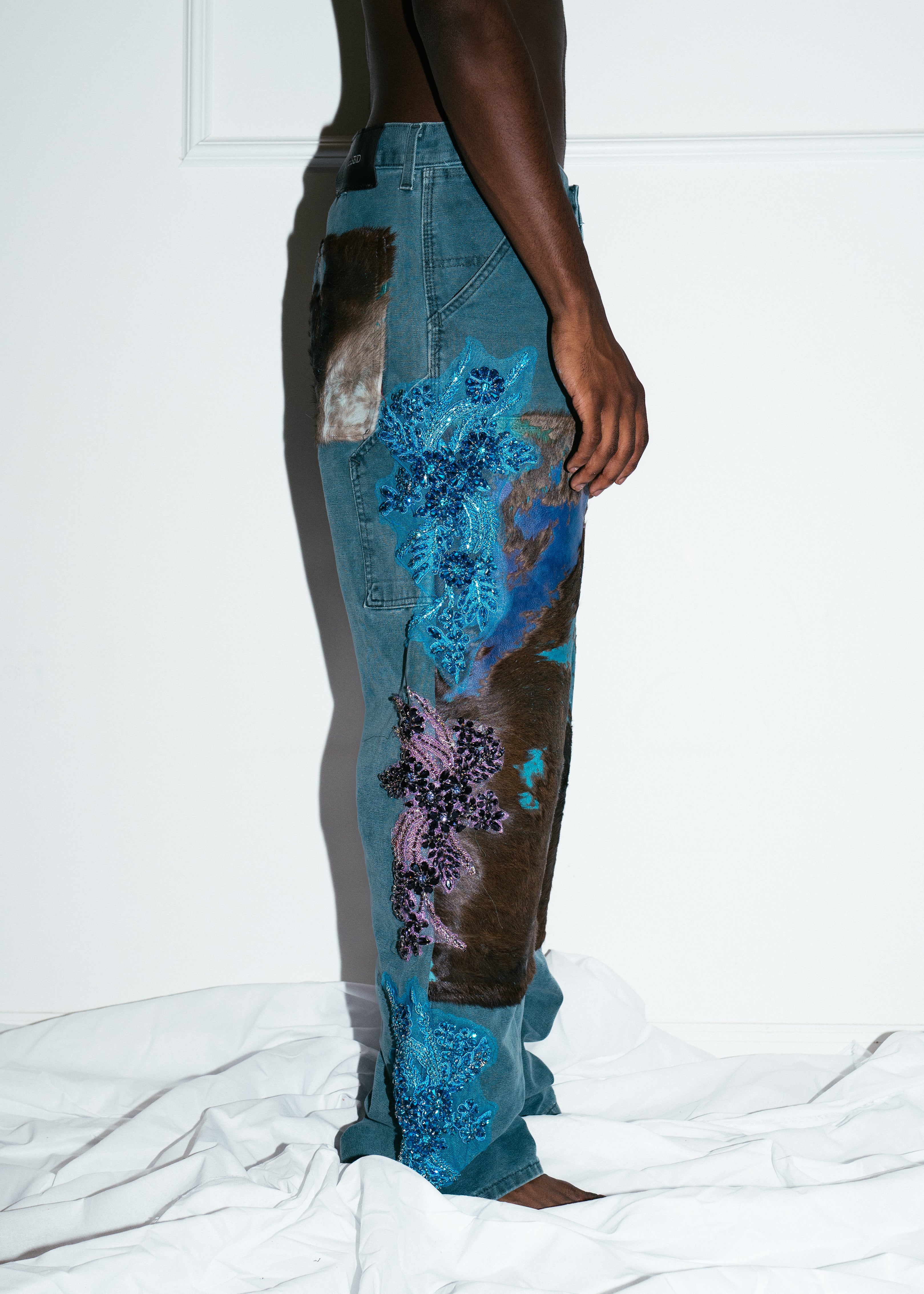 Aqua Royalty Carpenter Pants