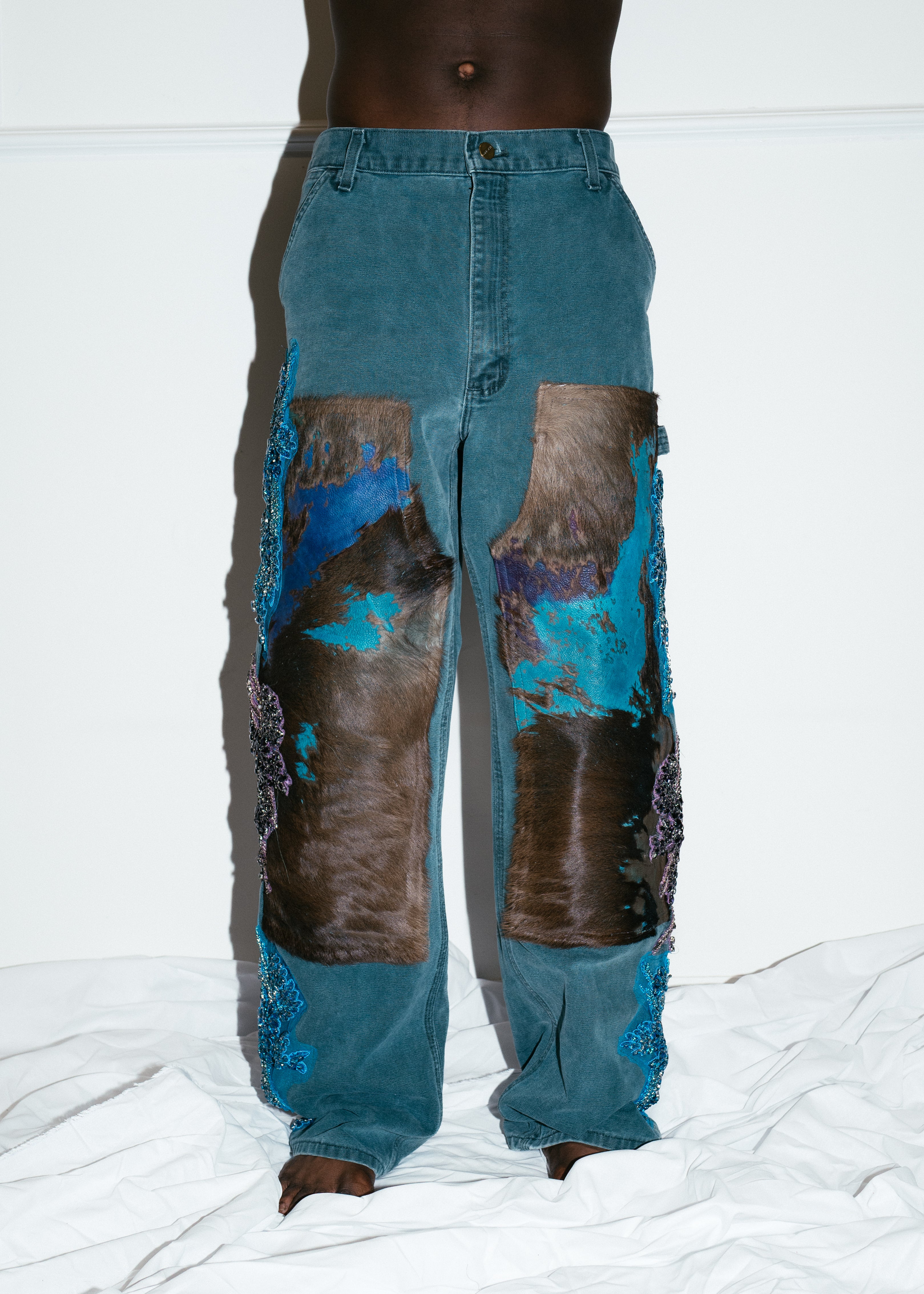 Aqua Royalty Carpenter Pants