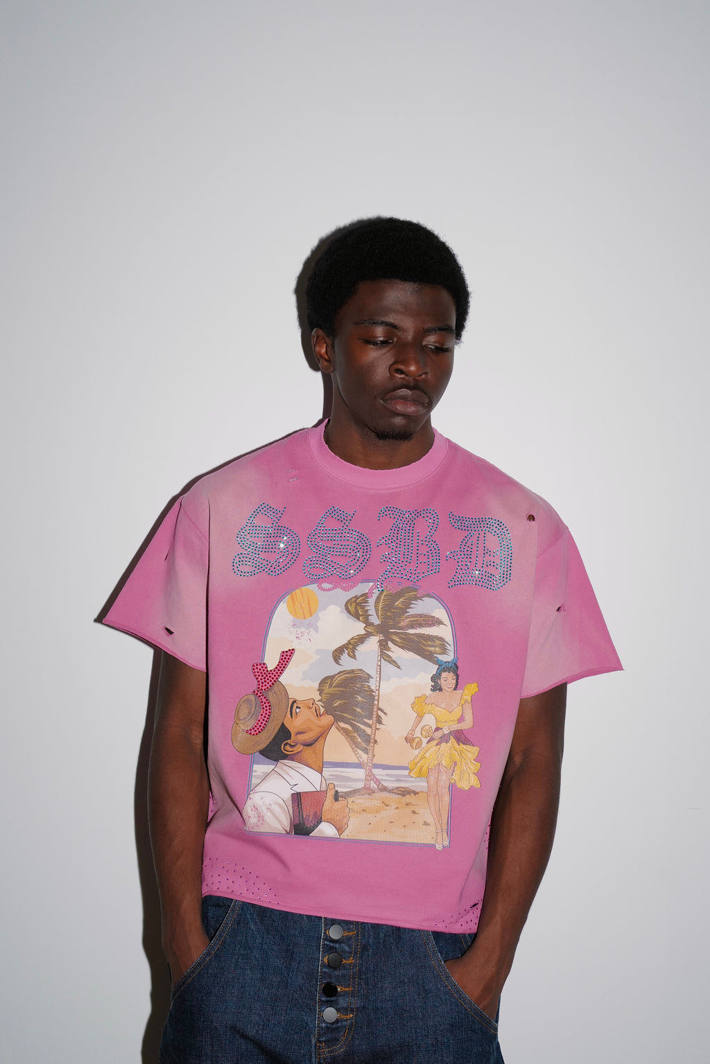 Playa Portrait Distressed
Tee