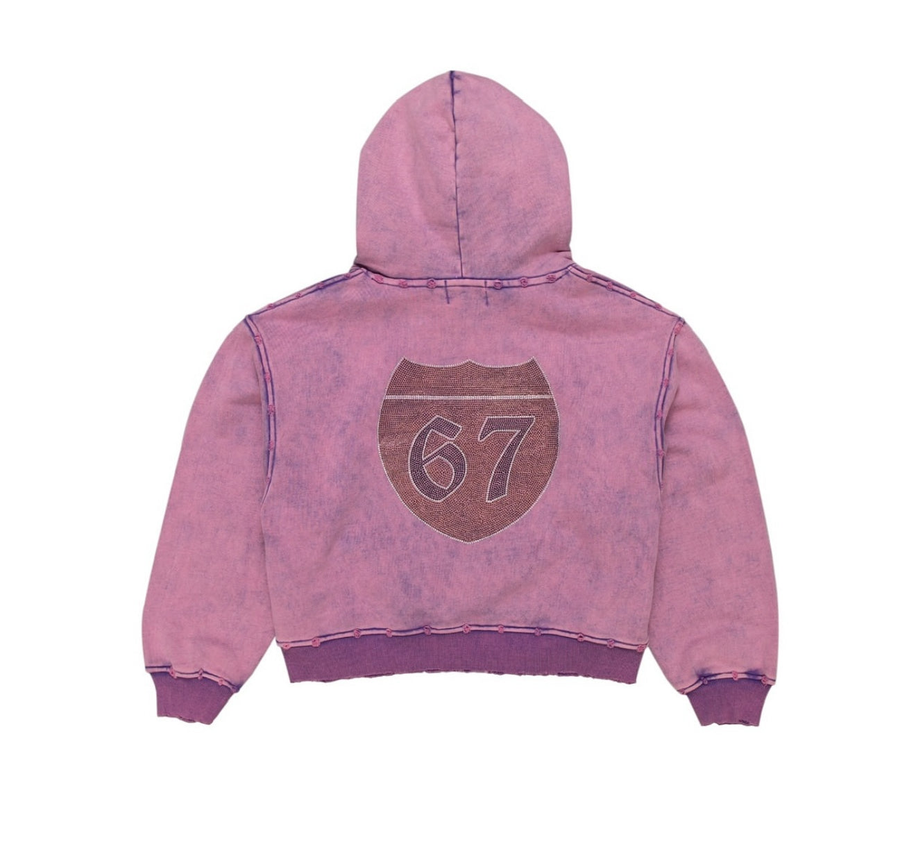 Cristo Purple Portrait Pullover