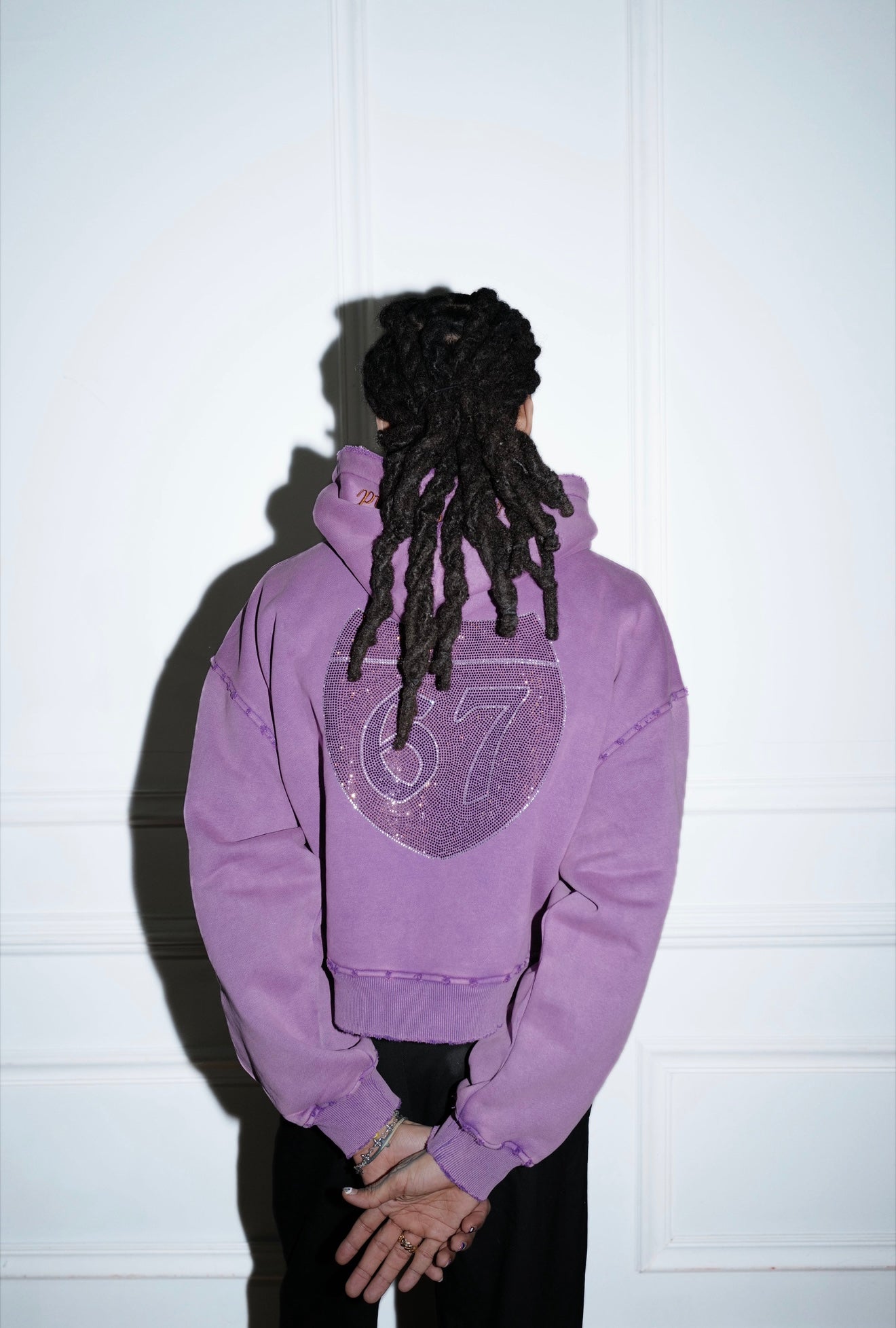 Cristo Purple Portrait Pullover