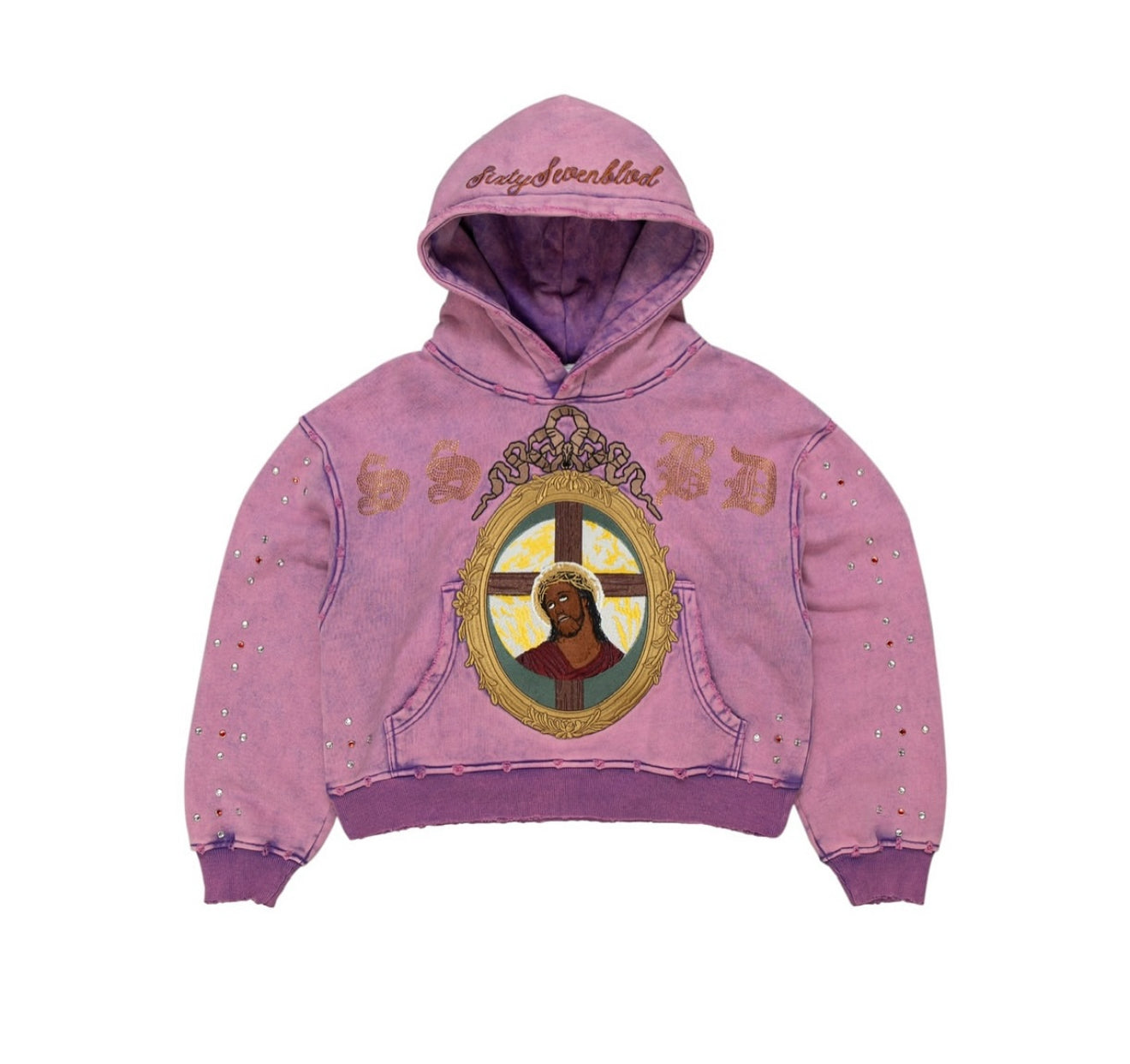 Cristo Purple Portrait Pullover