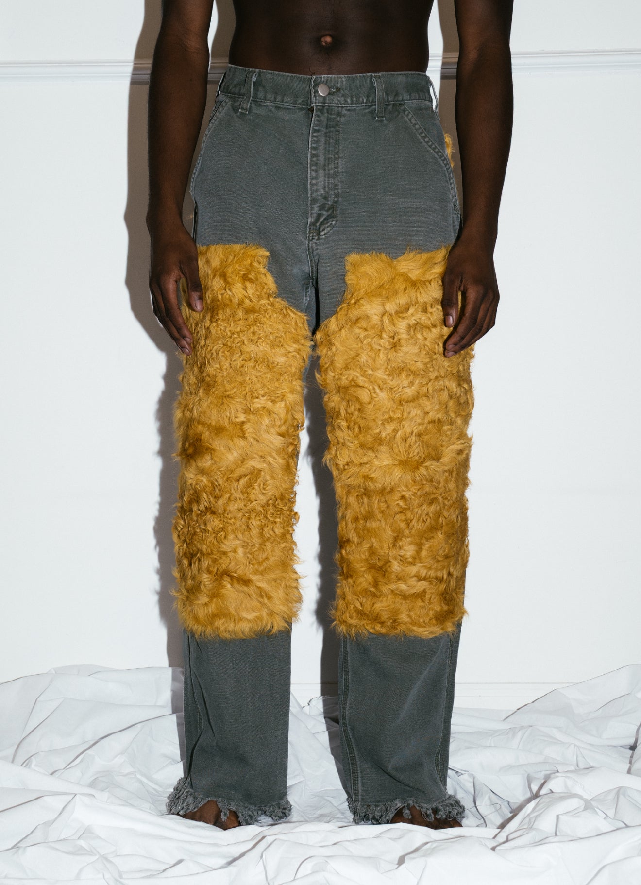 La Blondie Fur Carpenter Pants 1of1