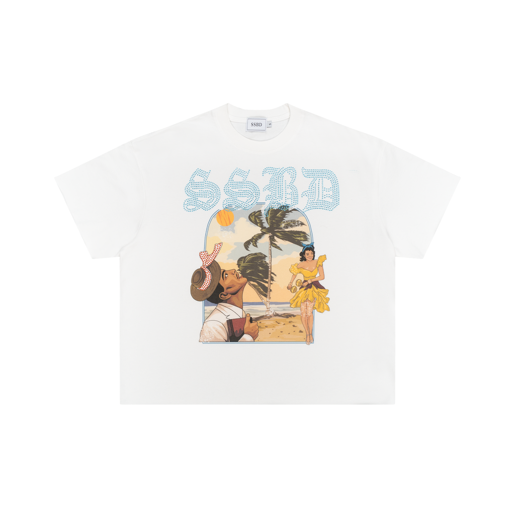 White Playa Tee