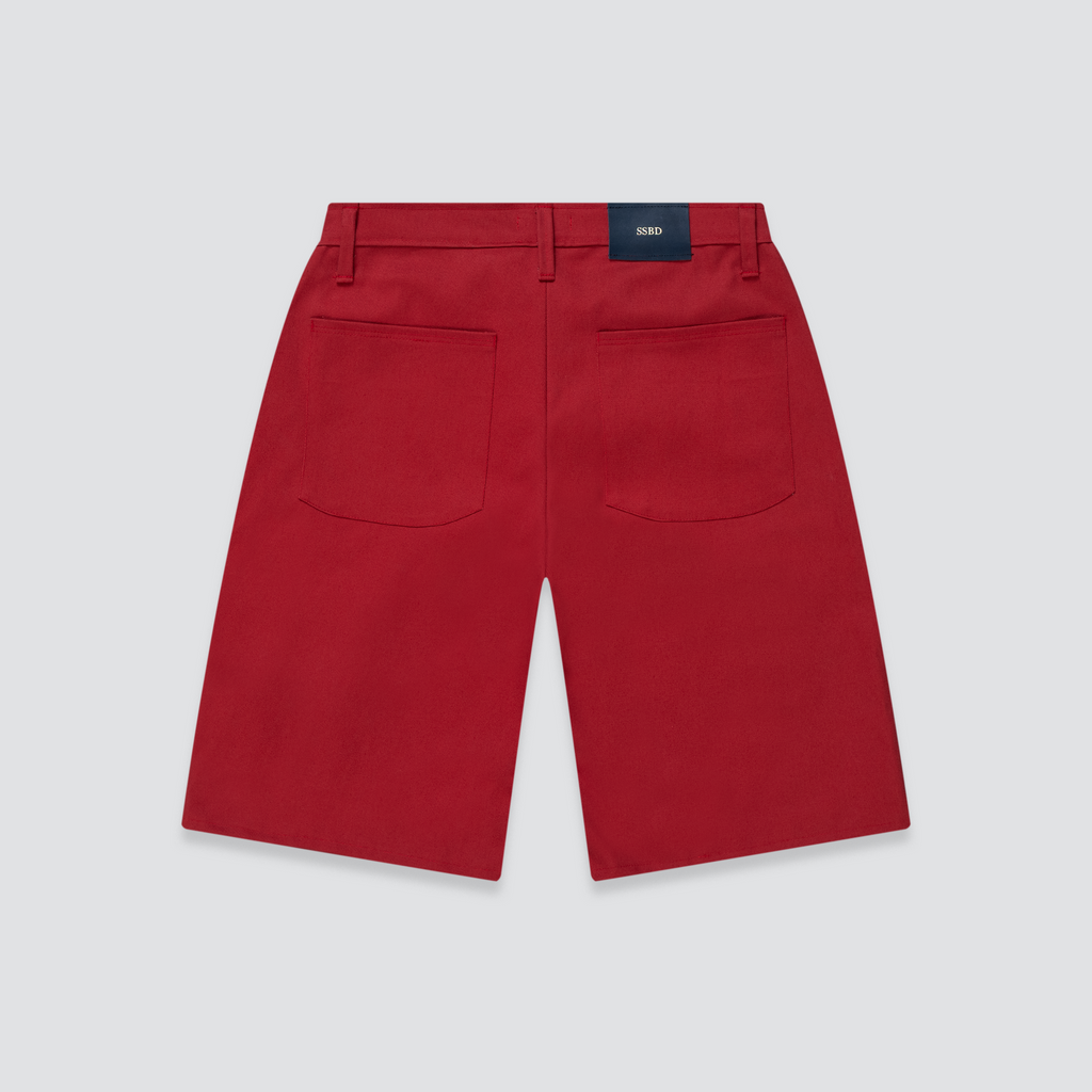 Red Botone Shorts