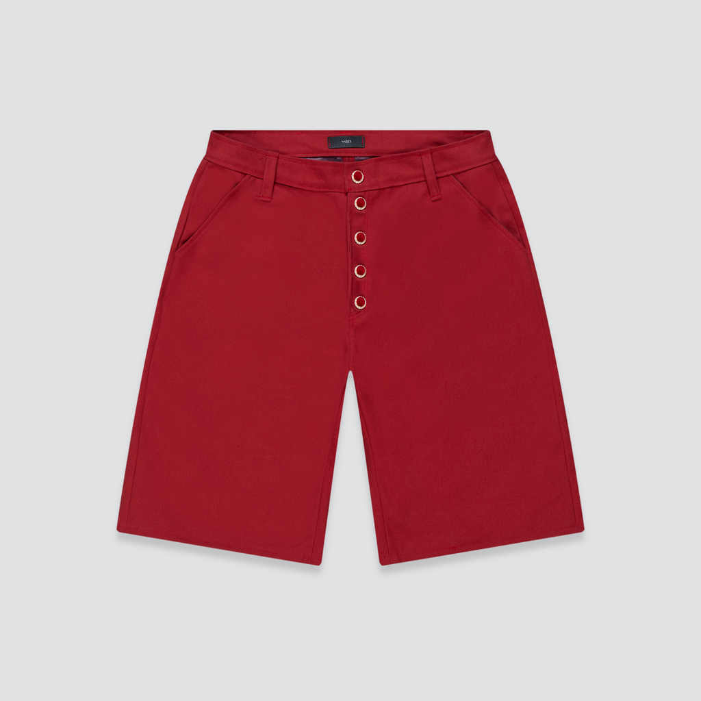 Red Botone Shorts