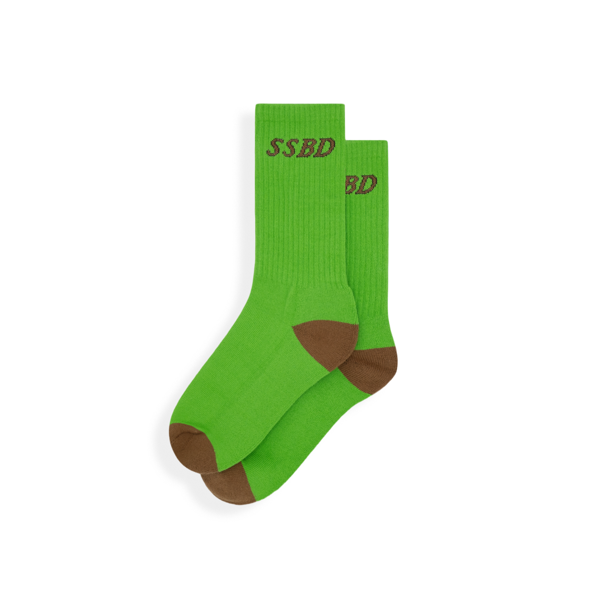 Green Court Crew Socks