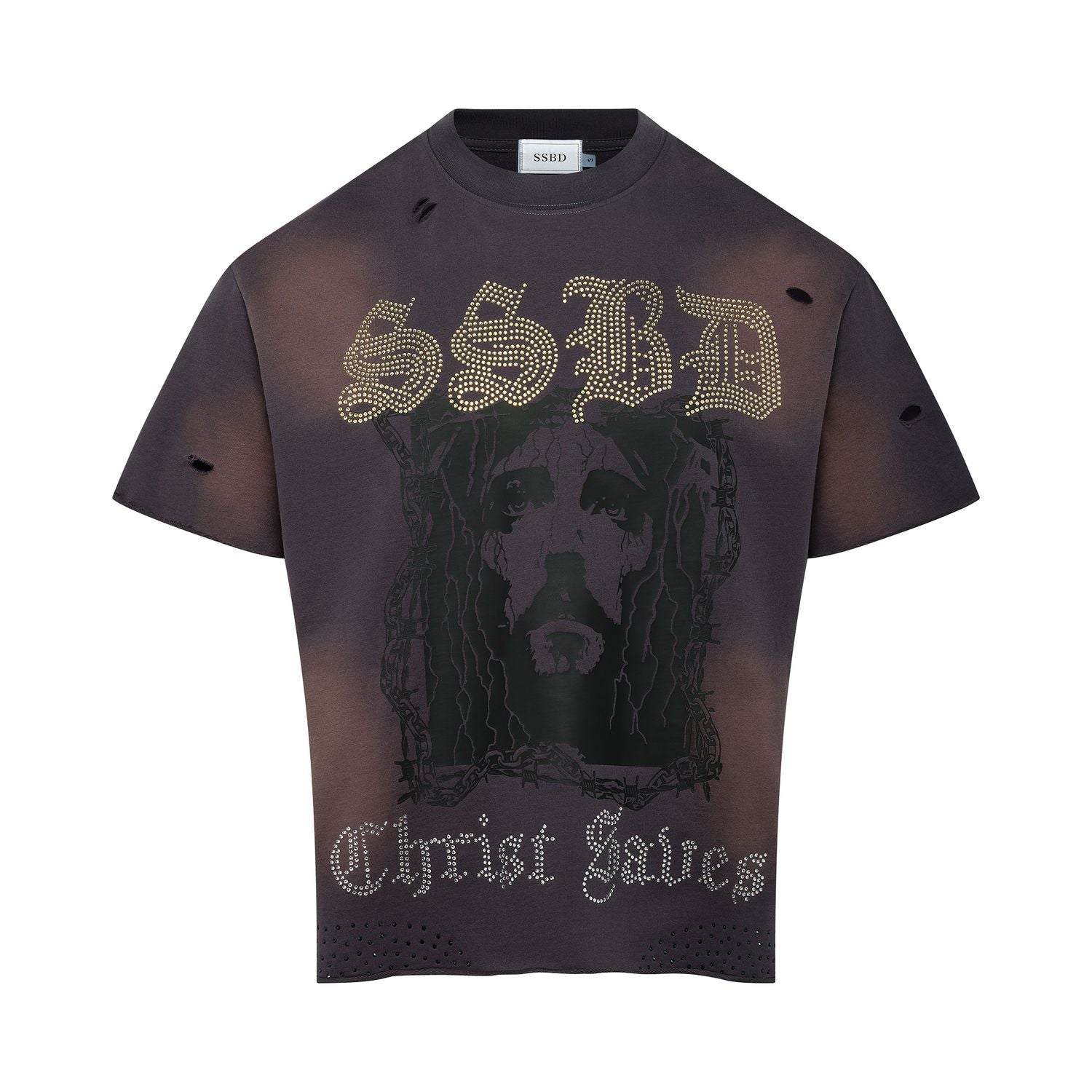 Navy Christ Saves Tee