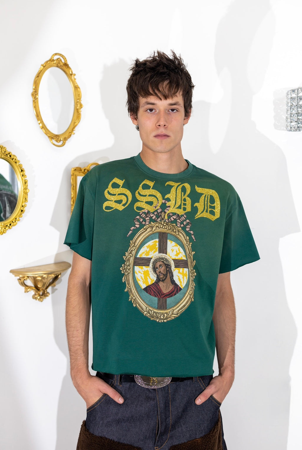 Green Cristo Portrait Tee